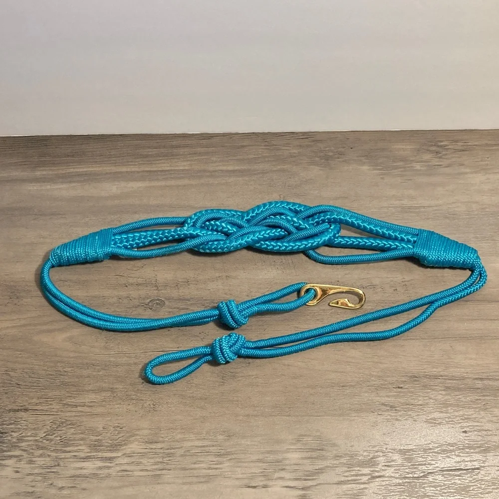Vintage Braided Rope Stretch Belt 80s Glam